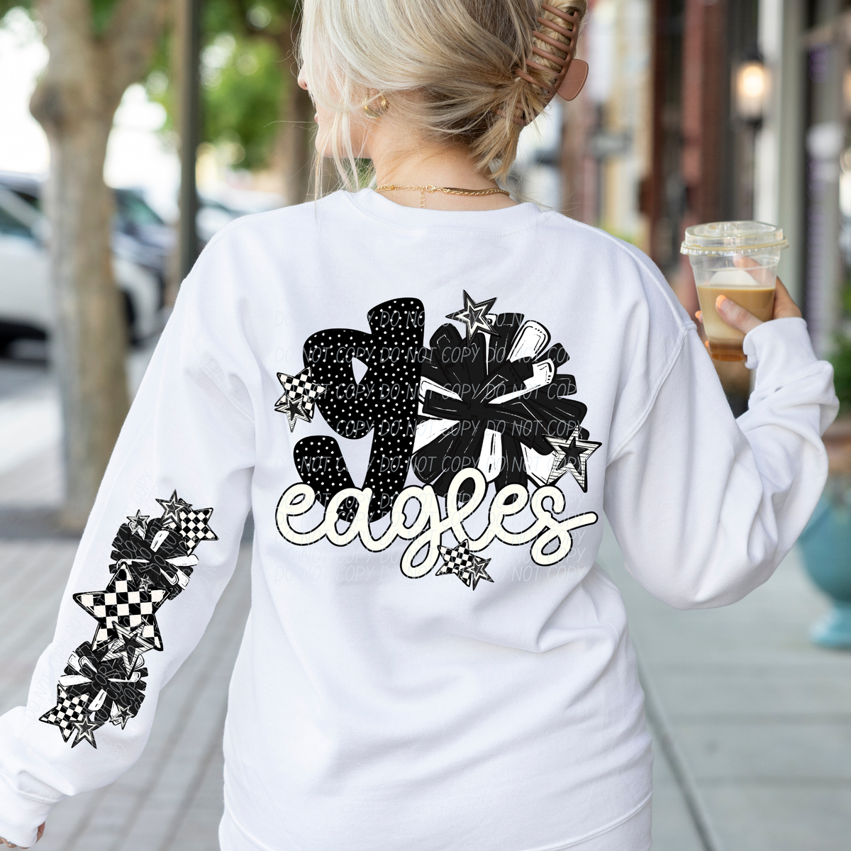 eagles cheer black and white (city)