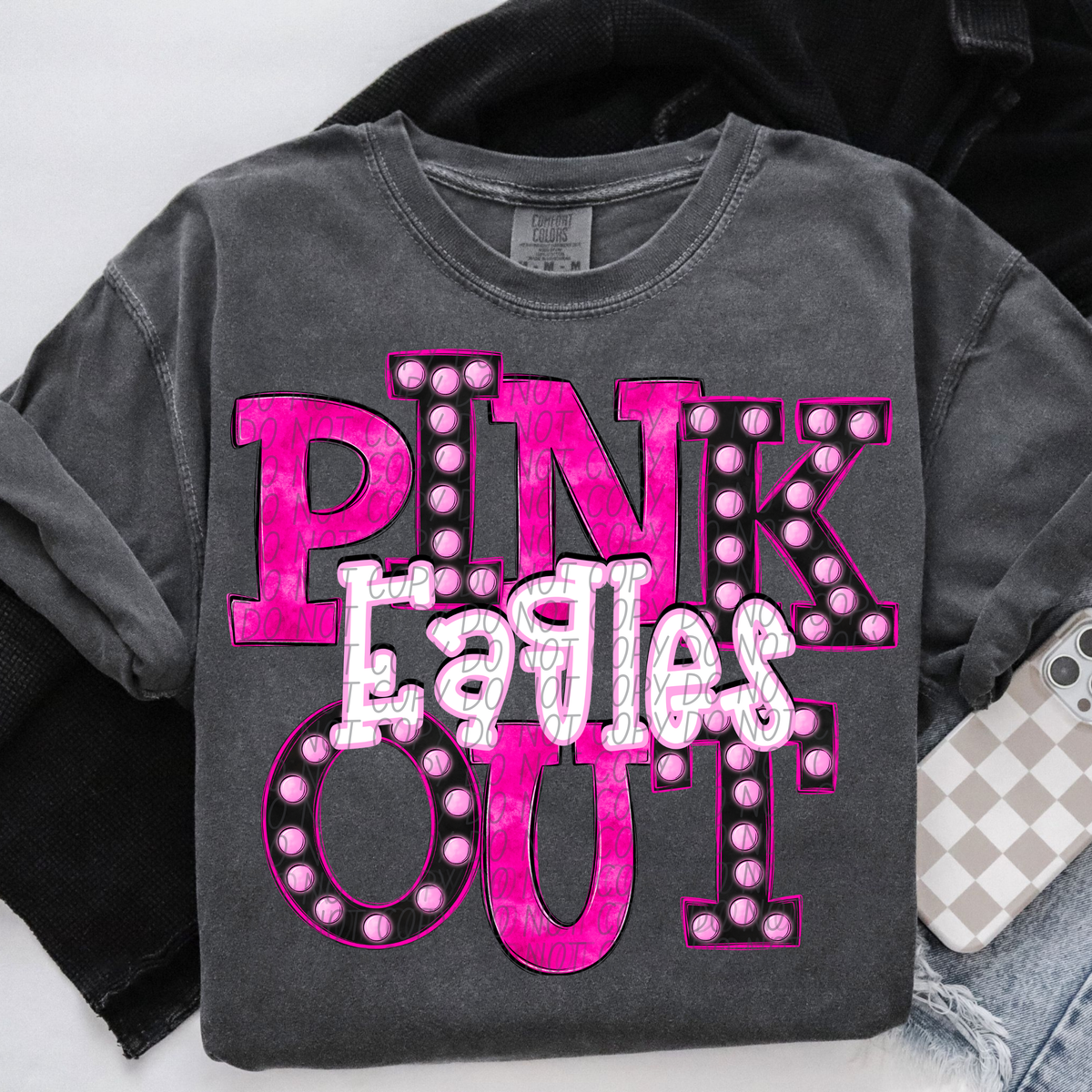 Eagles Pink Out Marquee (City) 113006 DTF transfer