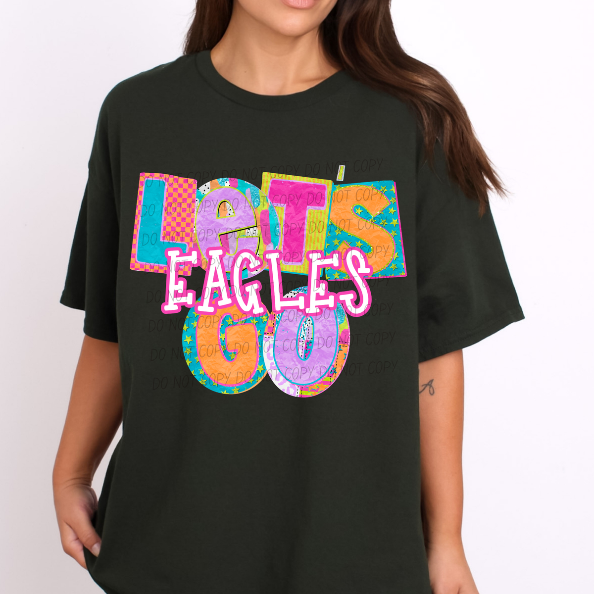 Eagles Patchwork Pep Club (City) DTF Transfer
