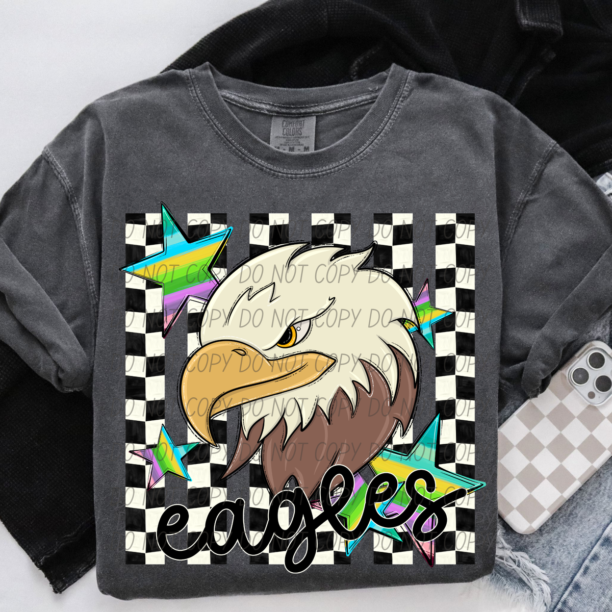 Eagles checker stripes (City) DTF Transfer