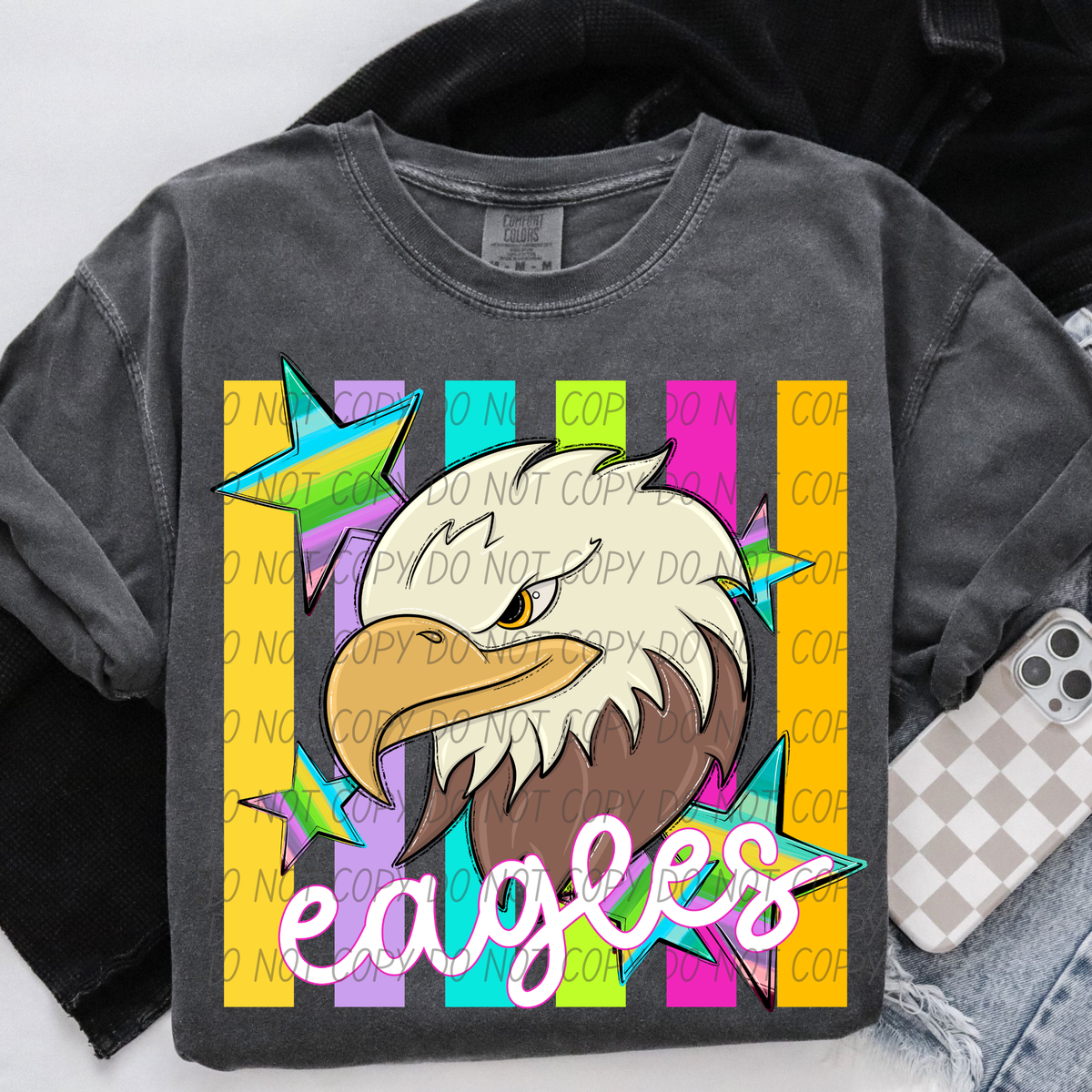 Eagles neon strips (City) DTF Transfer
