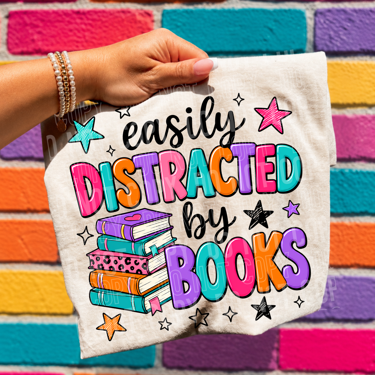 Easily distracted by books (SBB) DTF