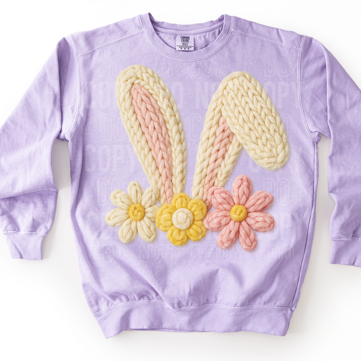 Bunny ears with florals (SBB) DTF TRANSFER