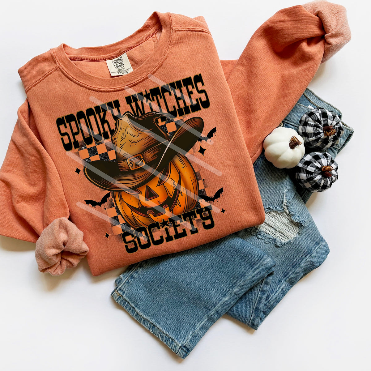 Spooky Witches Society cowboy hat 114038 DTF Transfer