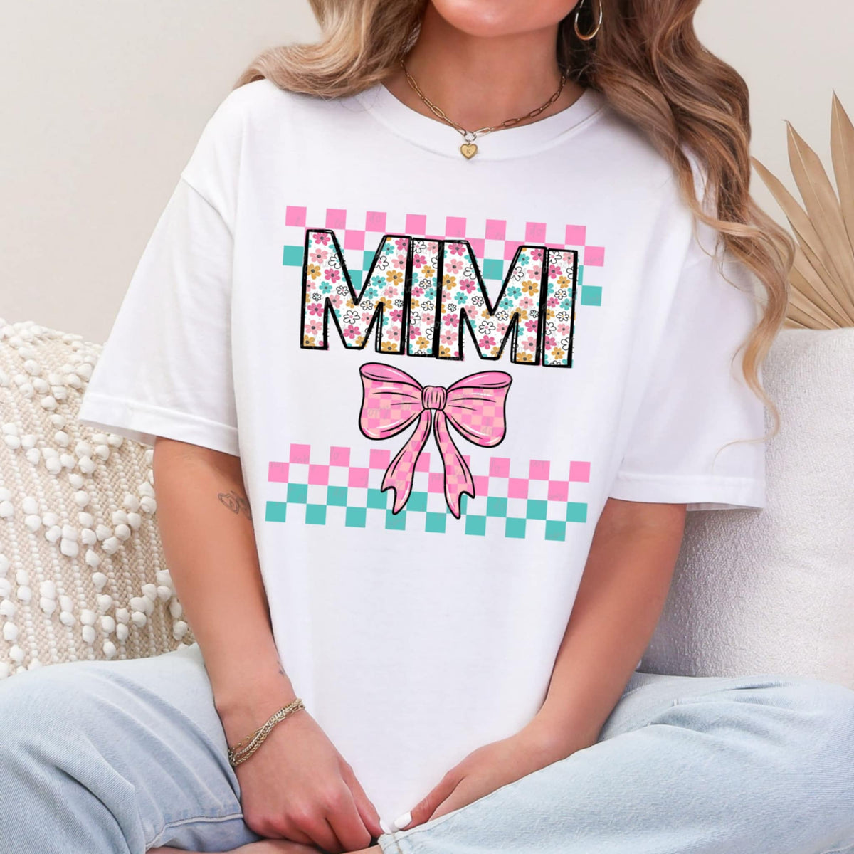 Mimi pink and blue (VIRGO) 96210 DTF transfer