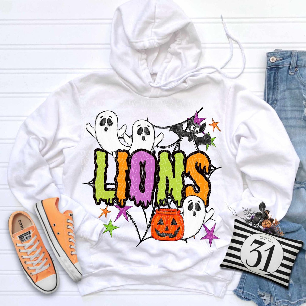 Lions Halloween (City) DTF transfer