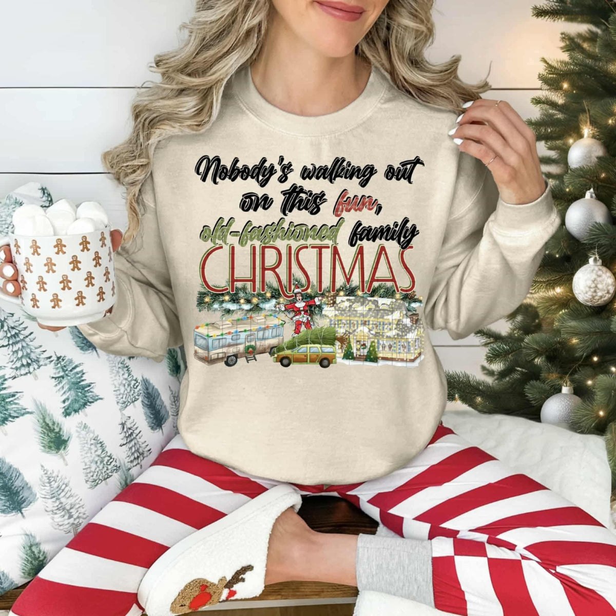 Old Fashioned Family Christmas (DD) DTF Transfer