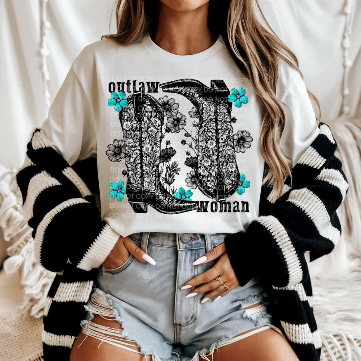 Outlaw woman (SCG) 92242 DTF transfer