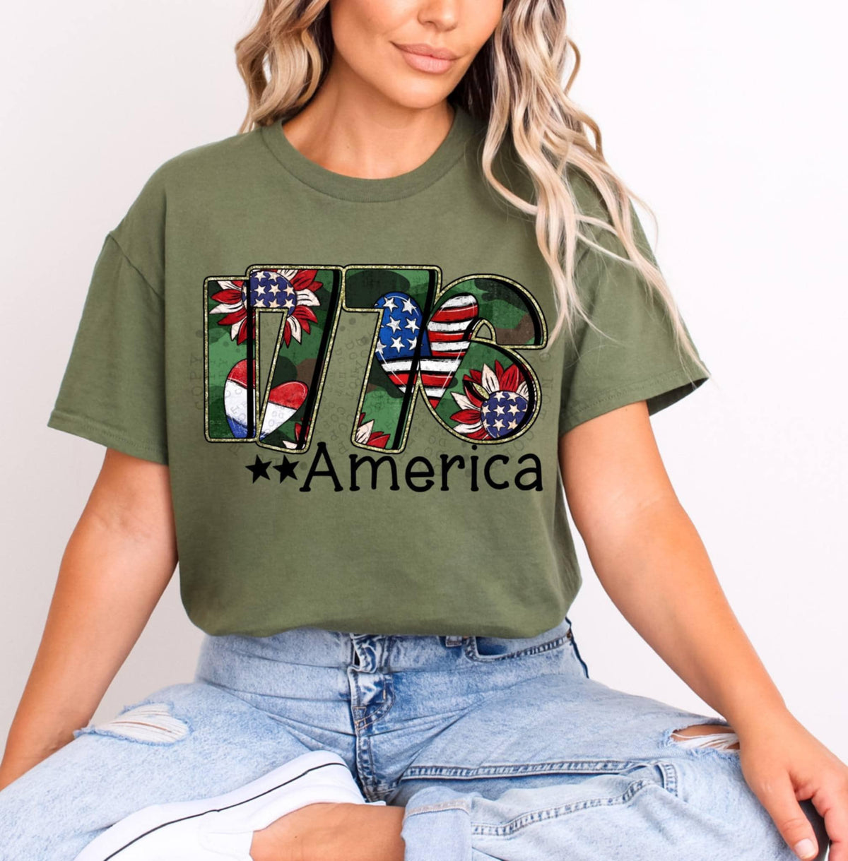 1776 America 99580 DTF transfer