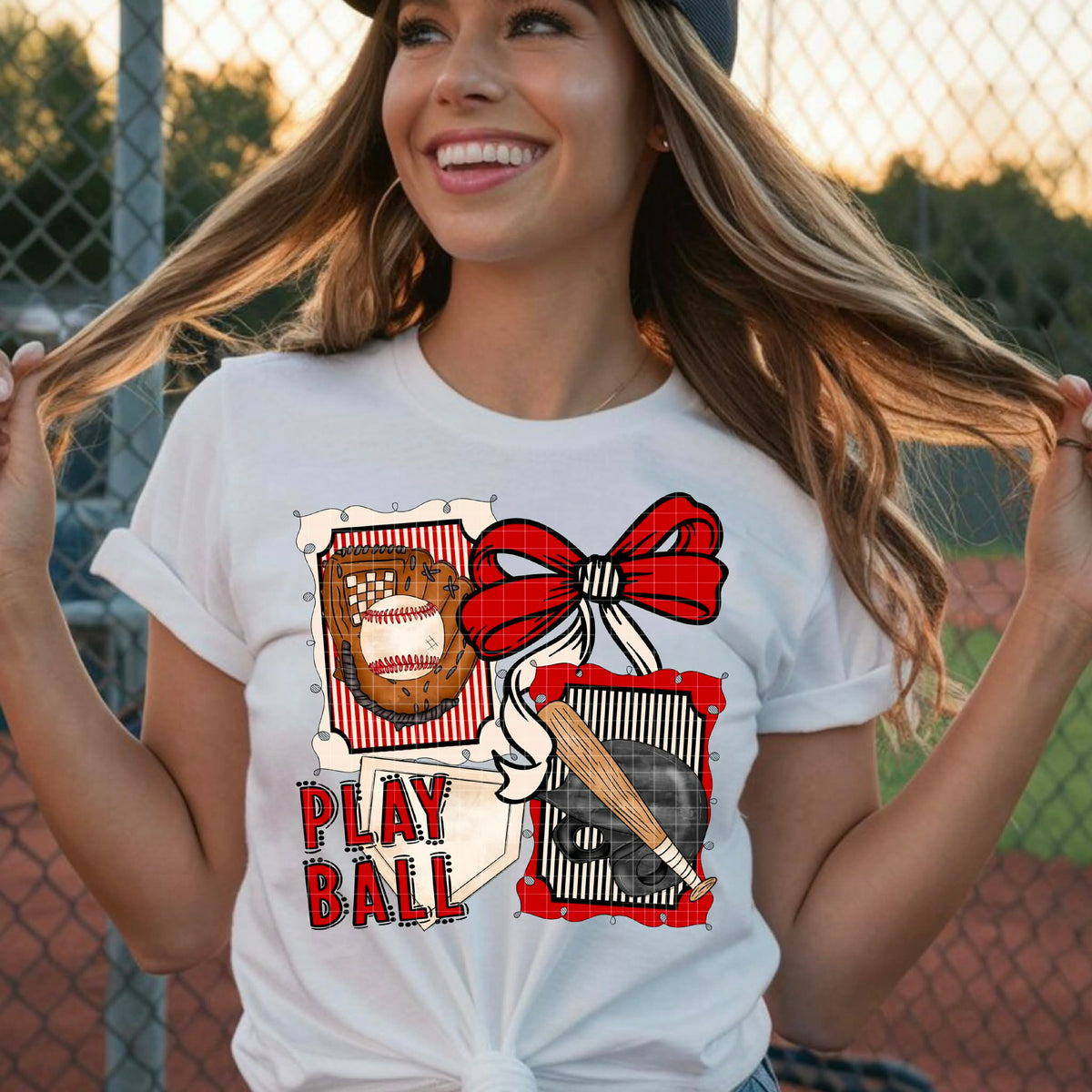 Play Ball baseball (DD) DTF Transfer