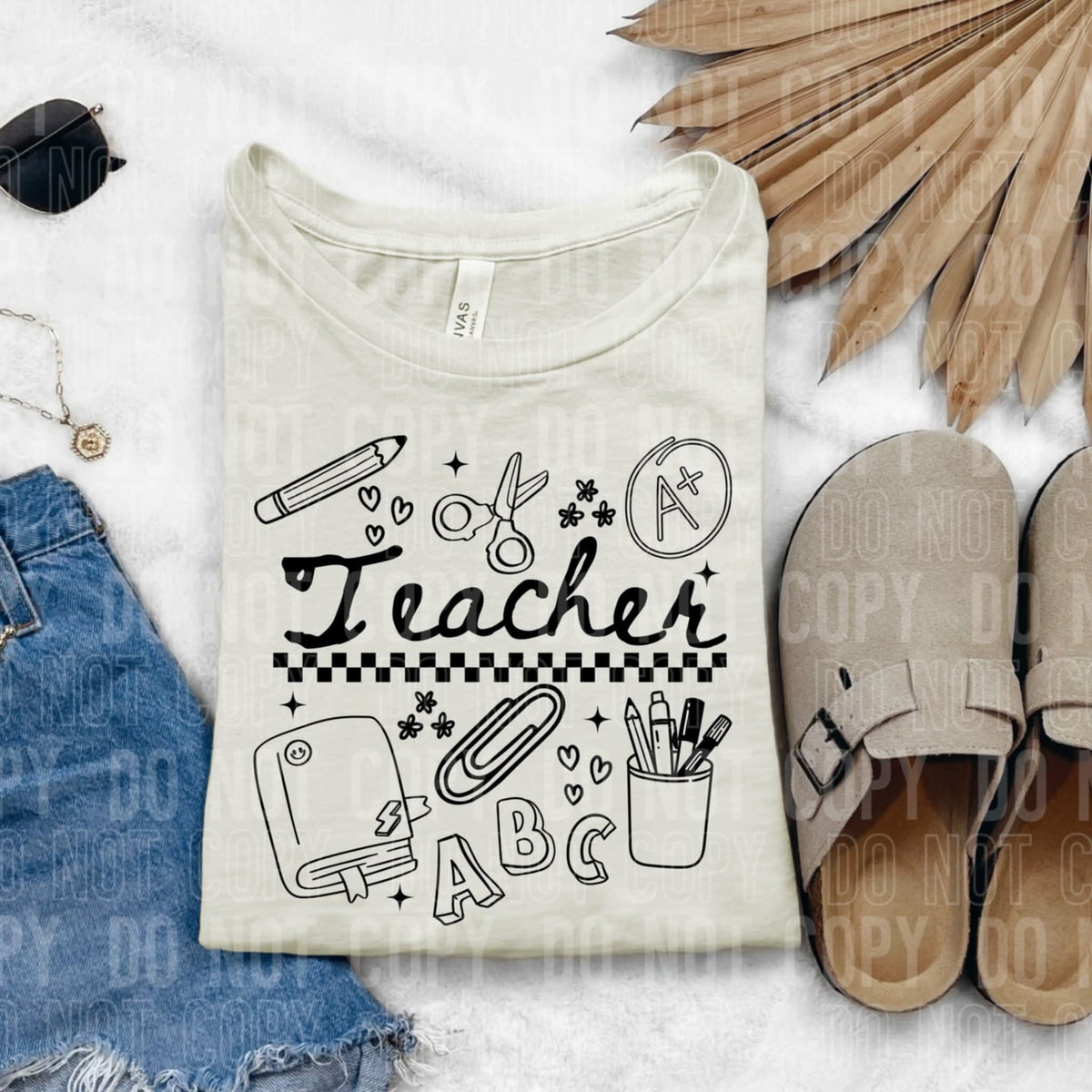 Teacher doodles (SBB) 107628 DTF transfer