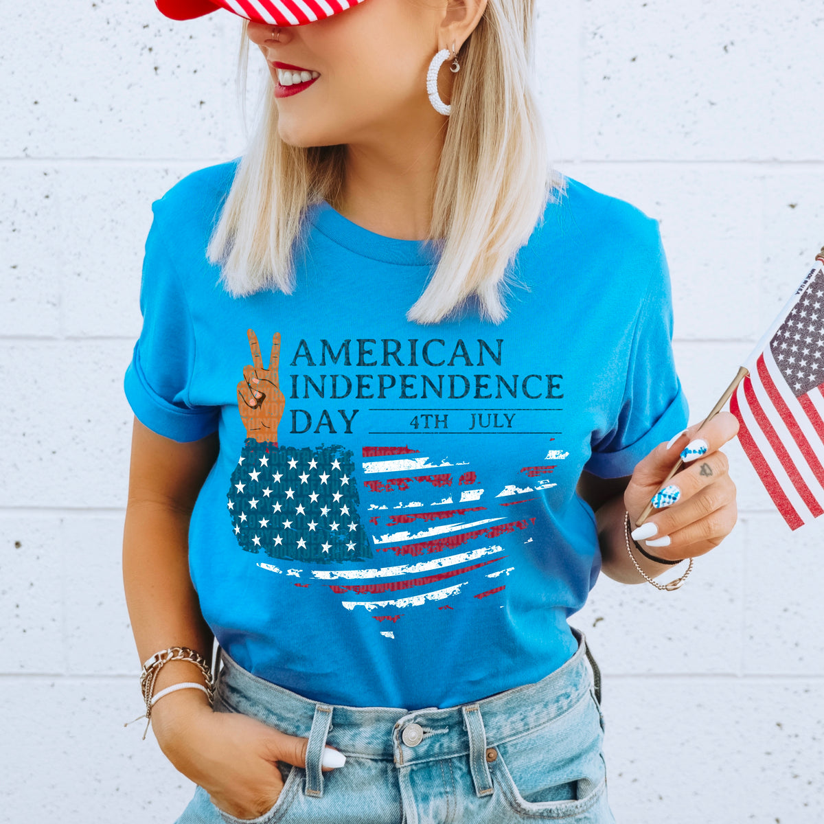 American Independence Day flag 95191 DTF transfer