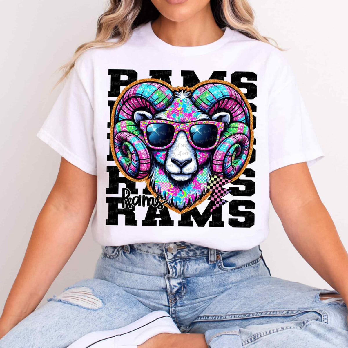 Rams Stacked Exclusive (Virgo) 109039 DTF transfer