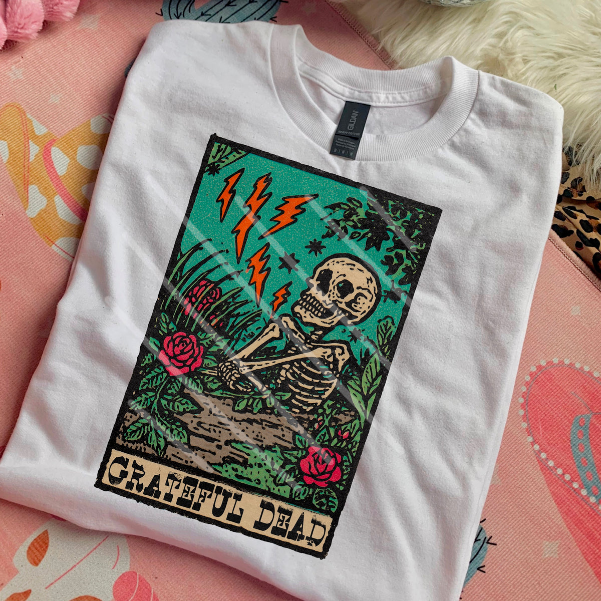 Grateful Skeleton (saved) 110428 DTF transfer