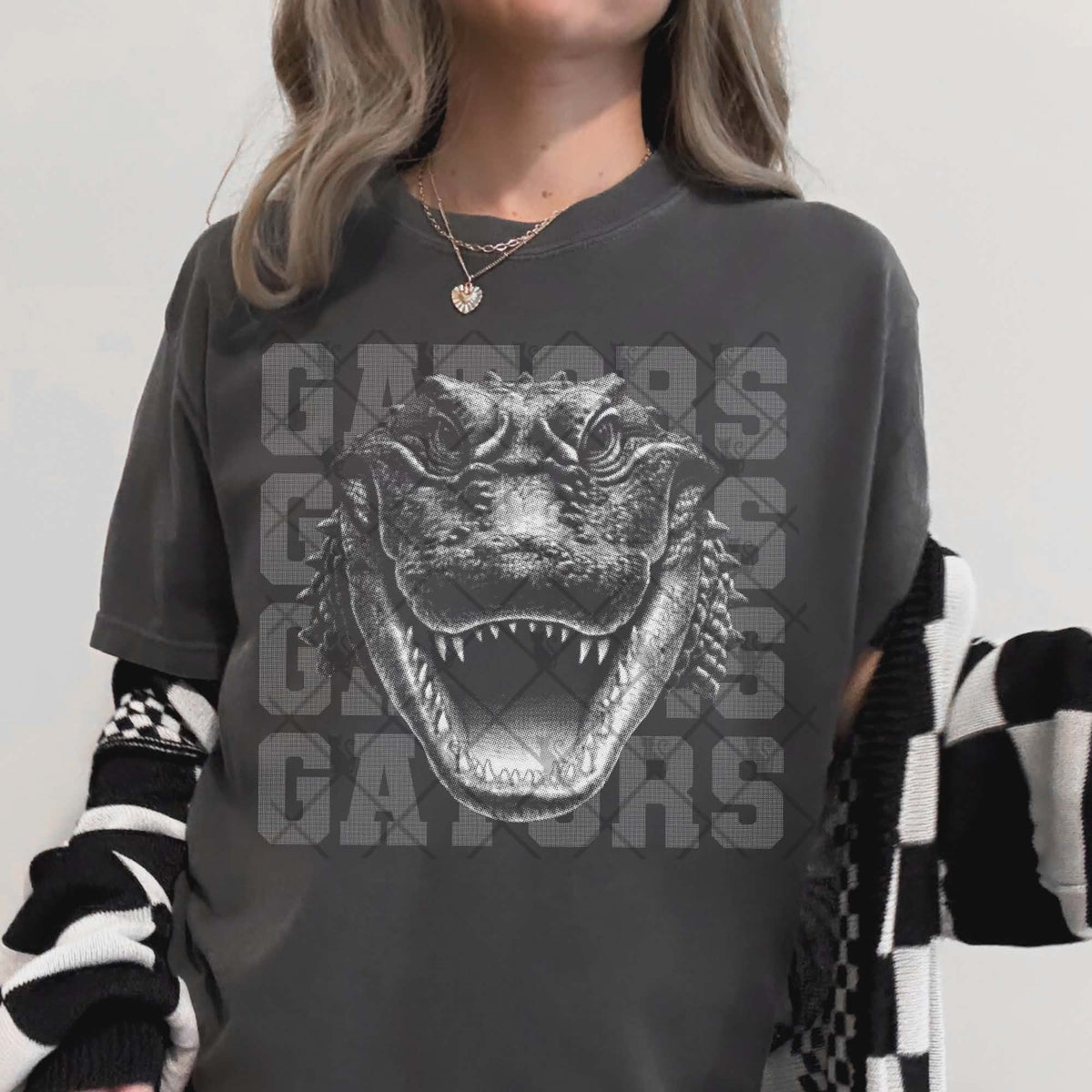 Gators gray mascot (TTD) DTF transfer