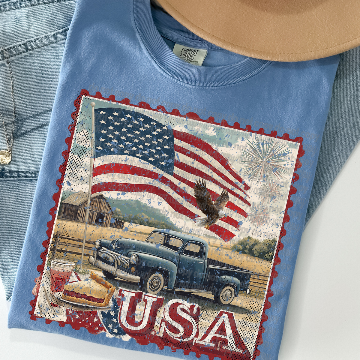 USA State Stamp (TTD) 99164 DTF transfer