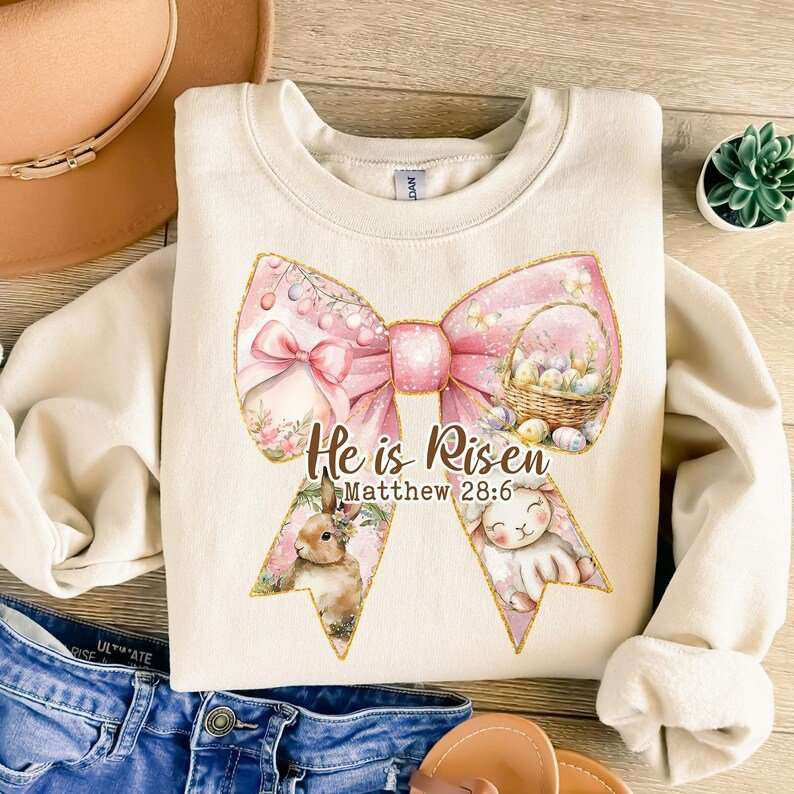 He is risen bow 77662 DTF transfer