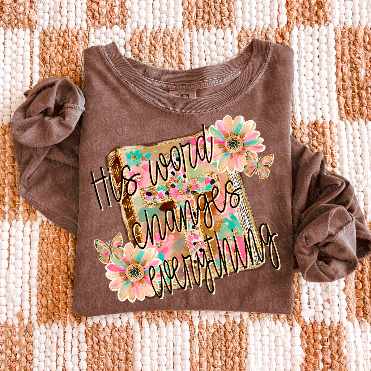 His word changes everything sunday special DTF transfer