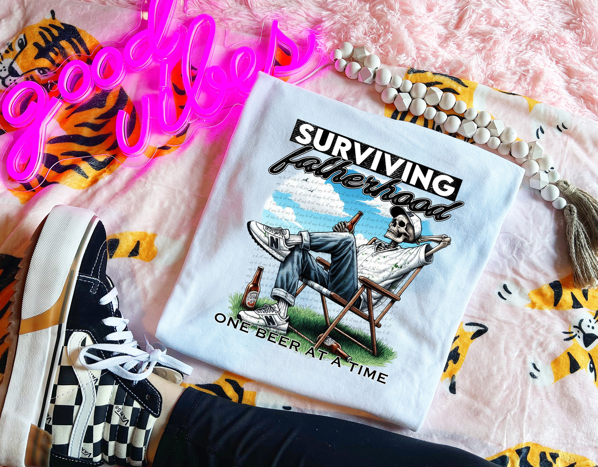 Surviving fatherhood (colorful) 30564  DTF transfer