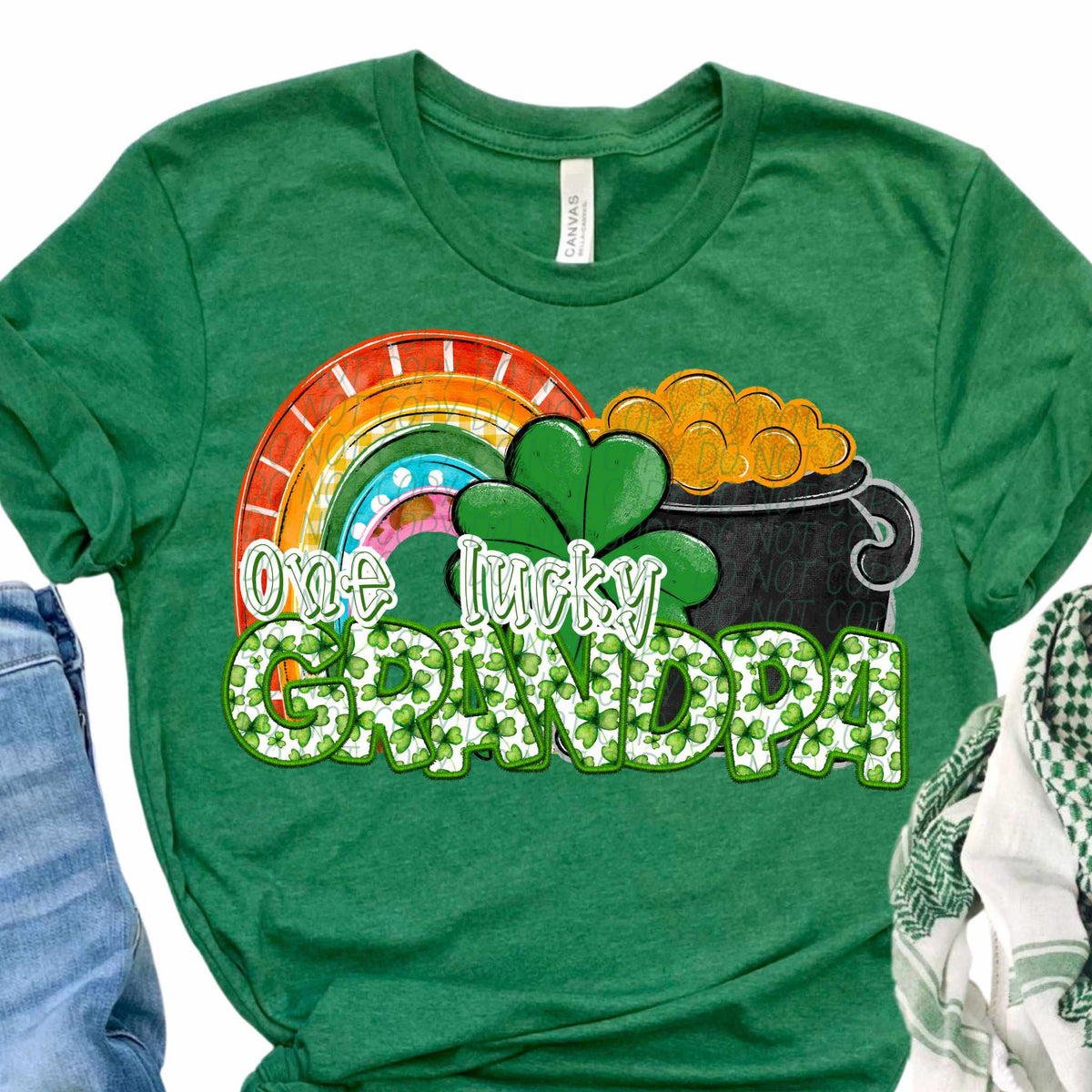 One lucky grandpa (CITY) 84168 DTF transfer