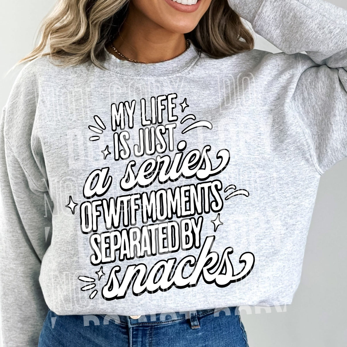 Series of wtf moments separated by snacks (SBB) DTF Transfer