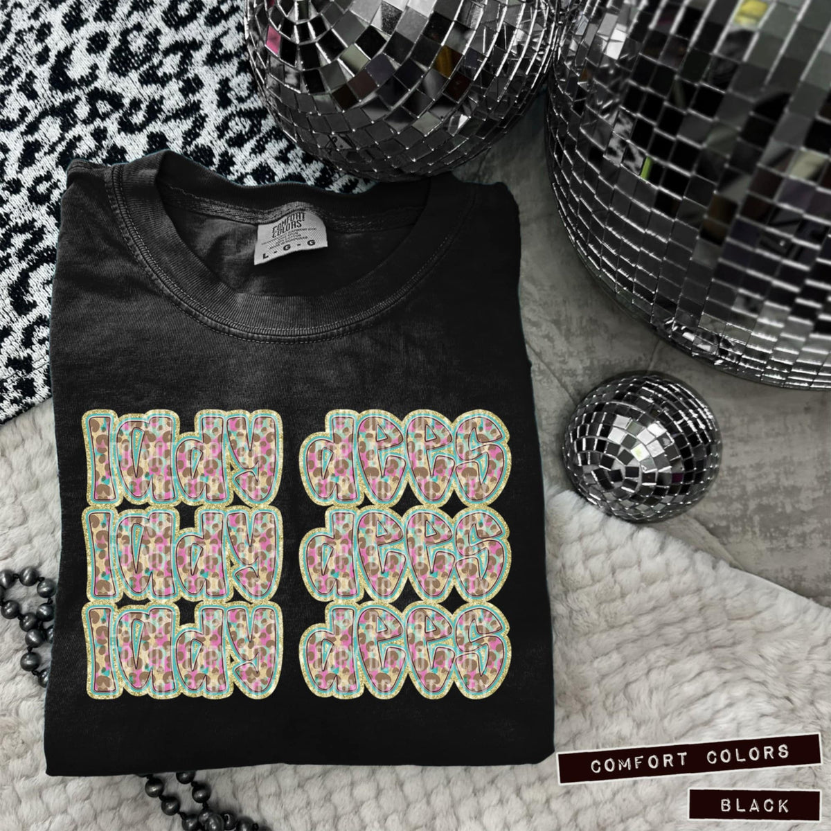 Lady Dees Leopard Stacked (Caplinger) 98439 DTF transfer