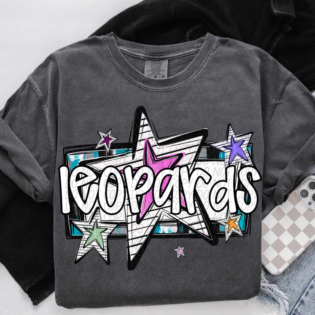Leopards stars (CITY) 84933 DTF transfer