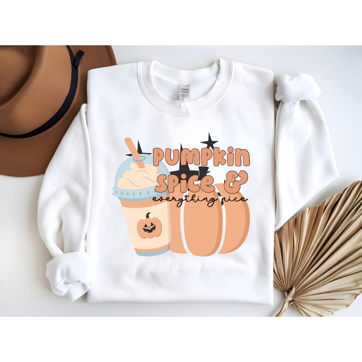 Pumpkin Spice and everything nice with coffee and pumpkin 111743 DTF transfer