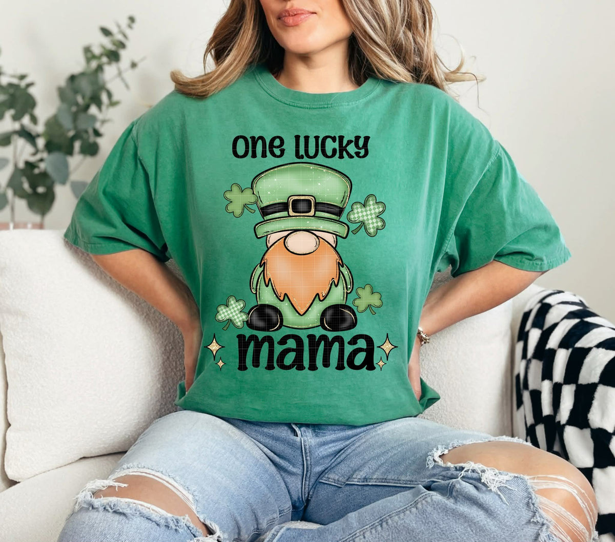 One lucky mama (Linda) DTF transfer