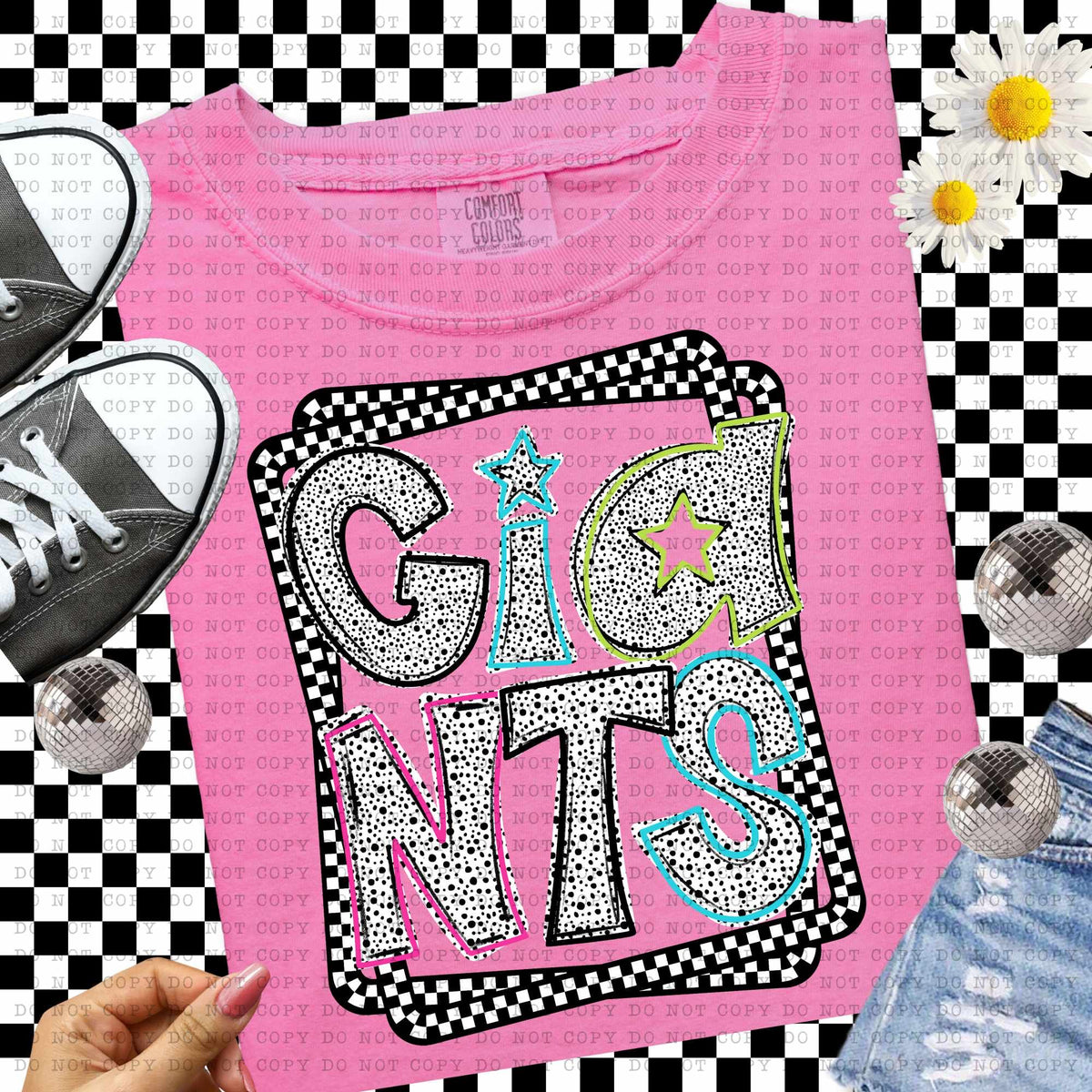 Giants Dalmatian filled mascots (ECHT) 55127 DTF transfer