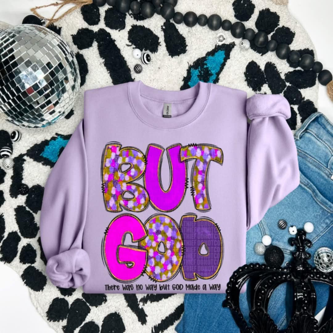 But god purple and black font (SDD) 87142 DTF transfer