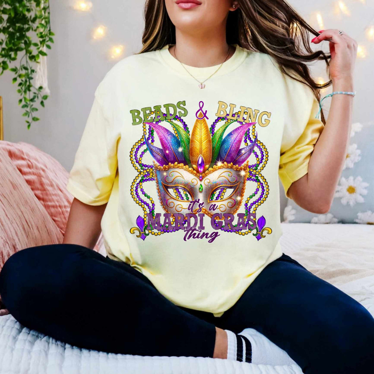 Beads & bling it’s a Mardi Gras thing (DD) 80287 DTF transfer