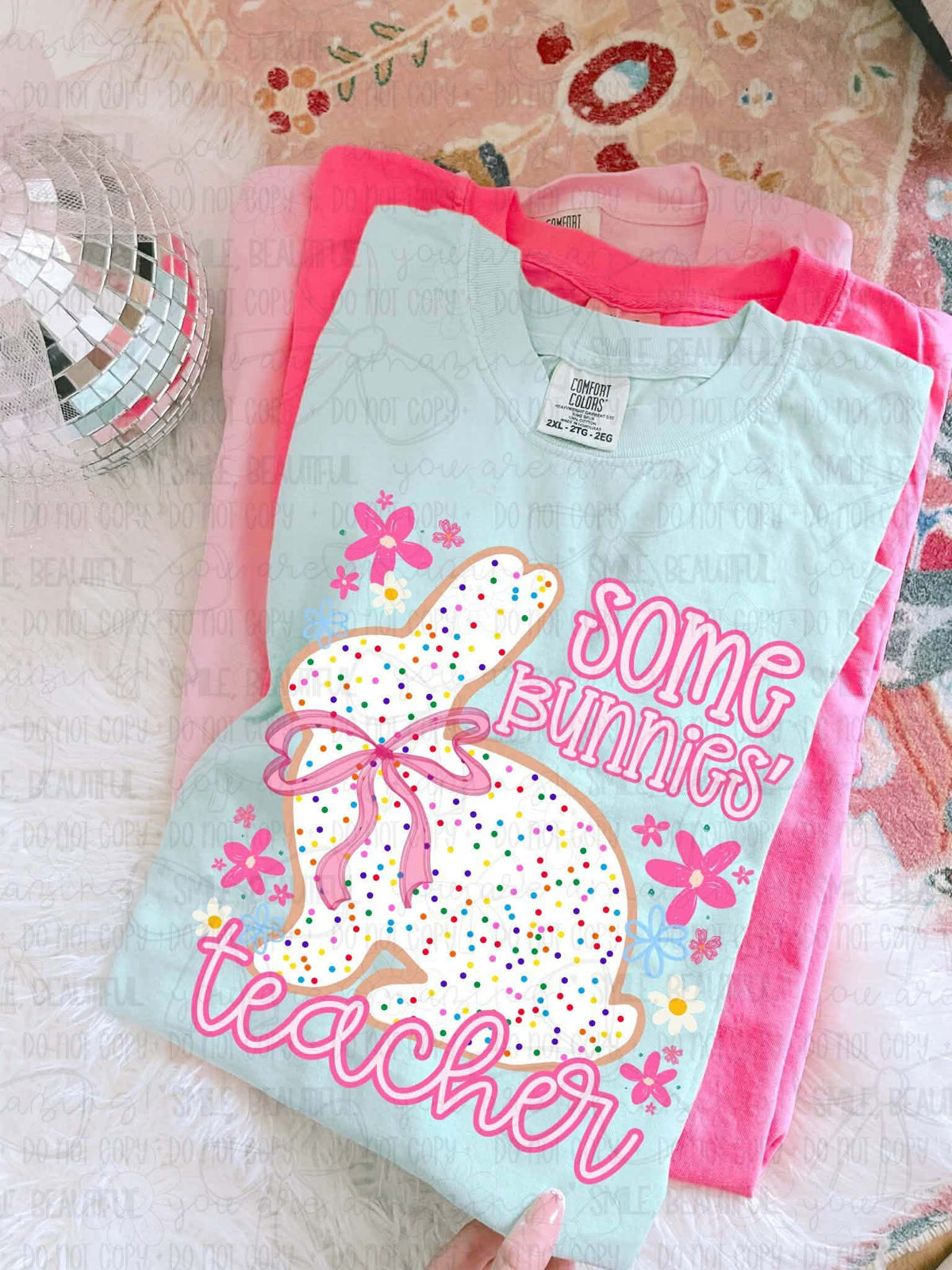 Some bunnies’ teacher cookie (MZ) DTF Transfer