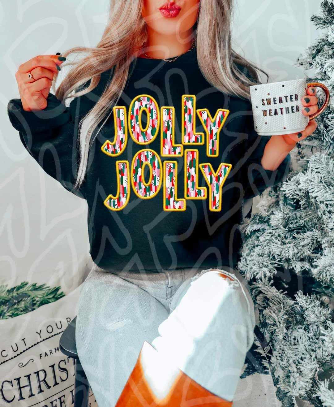 Jolly jolly brushstroke (DDD) 70266 DTF transfer