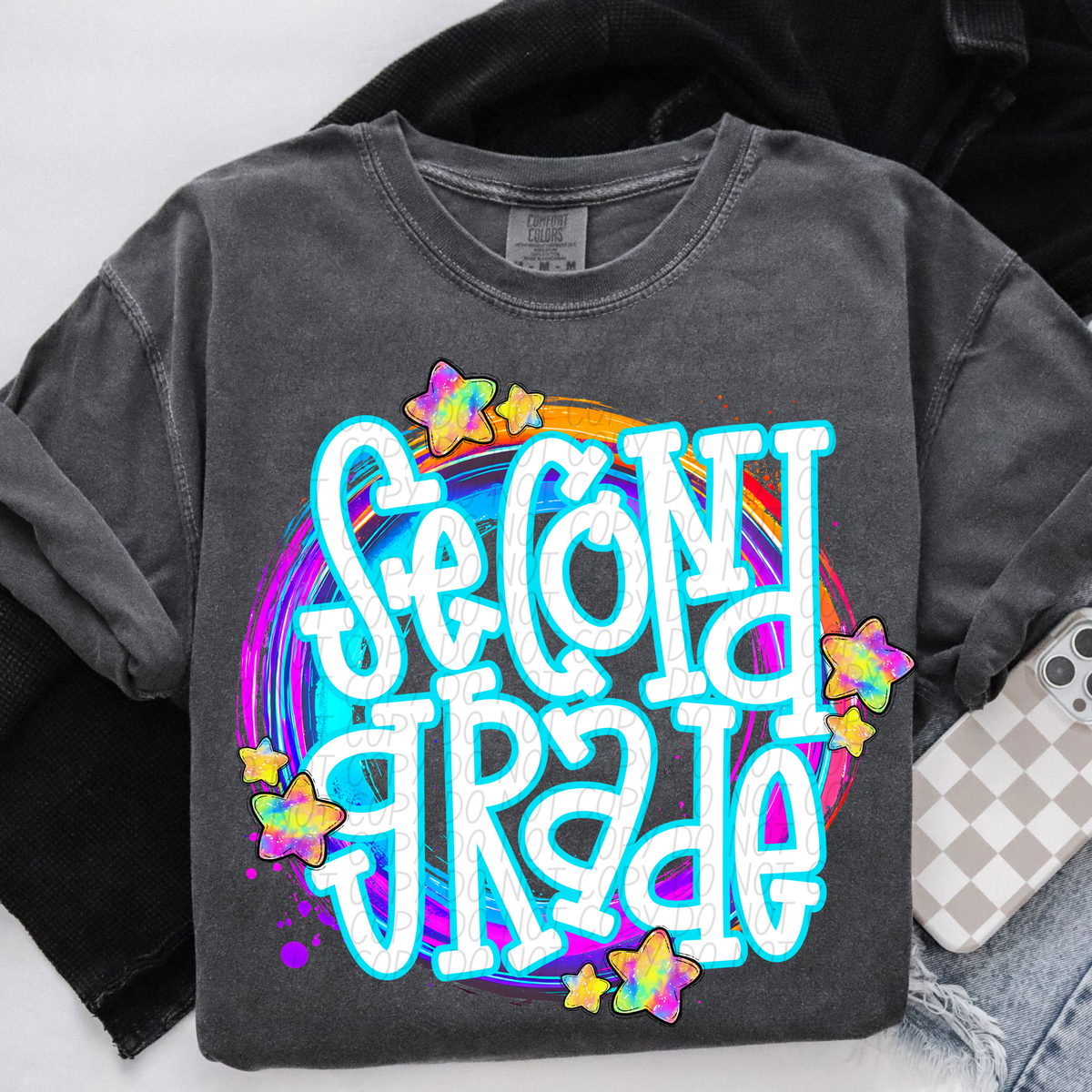 Second Grade Whimsical (CITY) DTF transfer