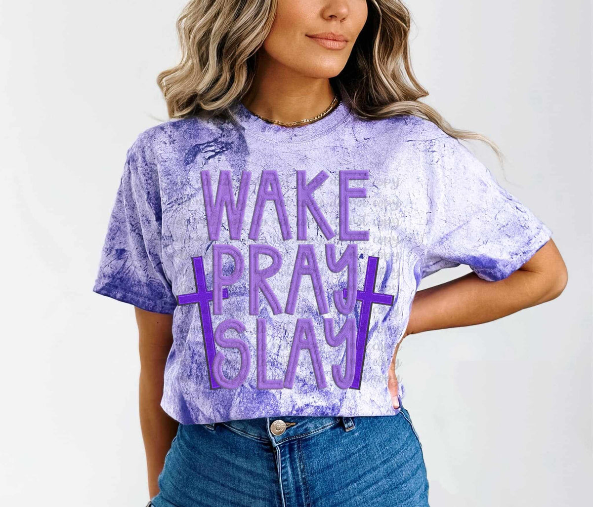 Wake pray slay 73278 DTF transfer