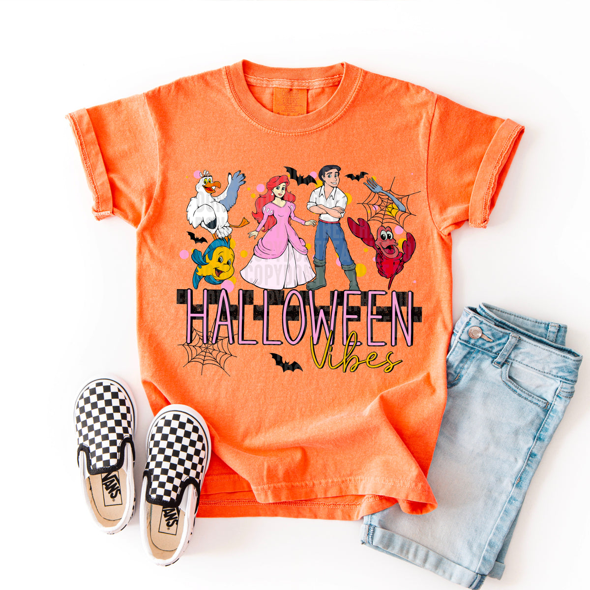 Halloween Vibes mermaid 113274 DTF transfer