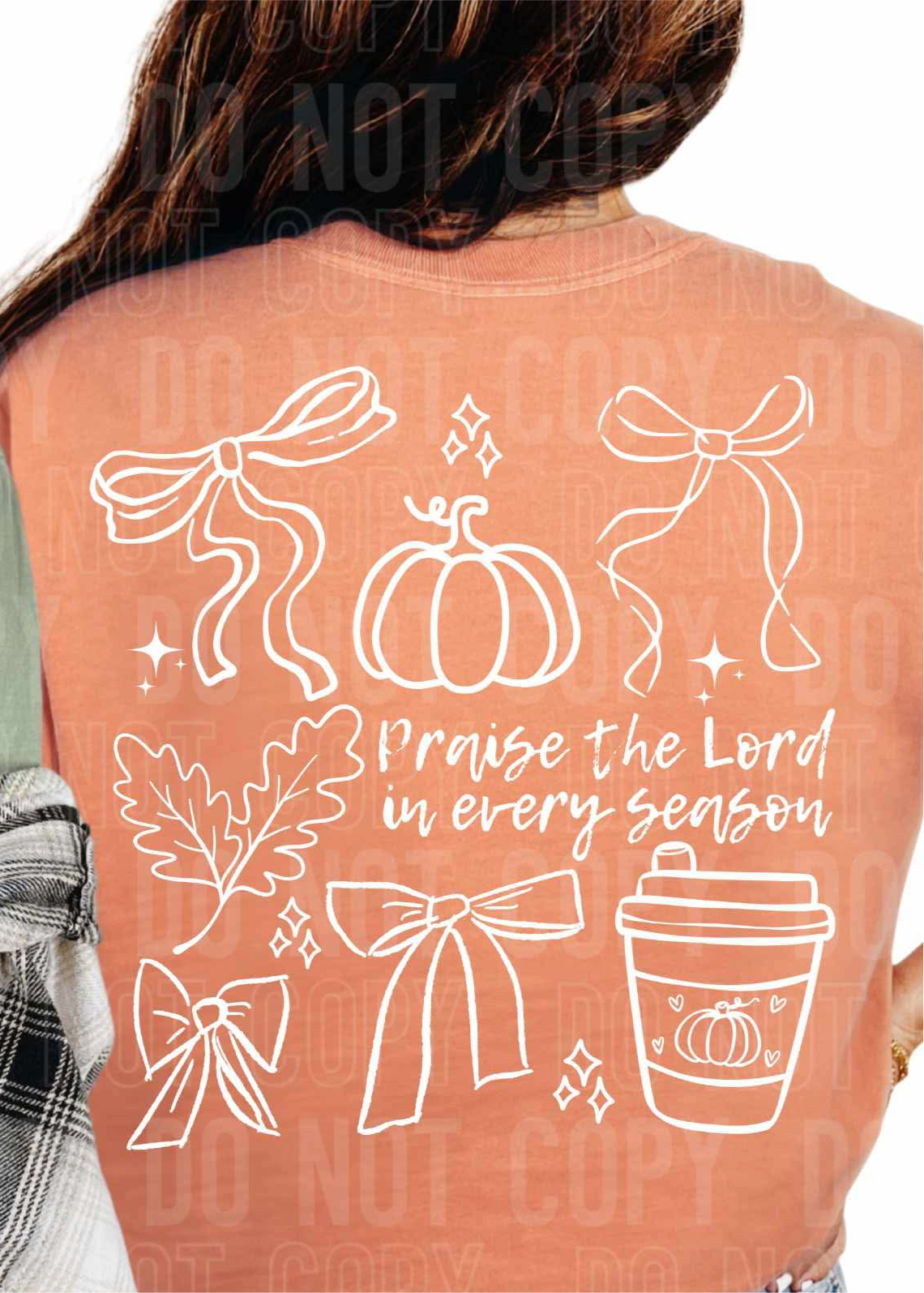 Praise the Lord in every season WHITE (SBB) DTF transfer
