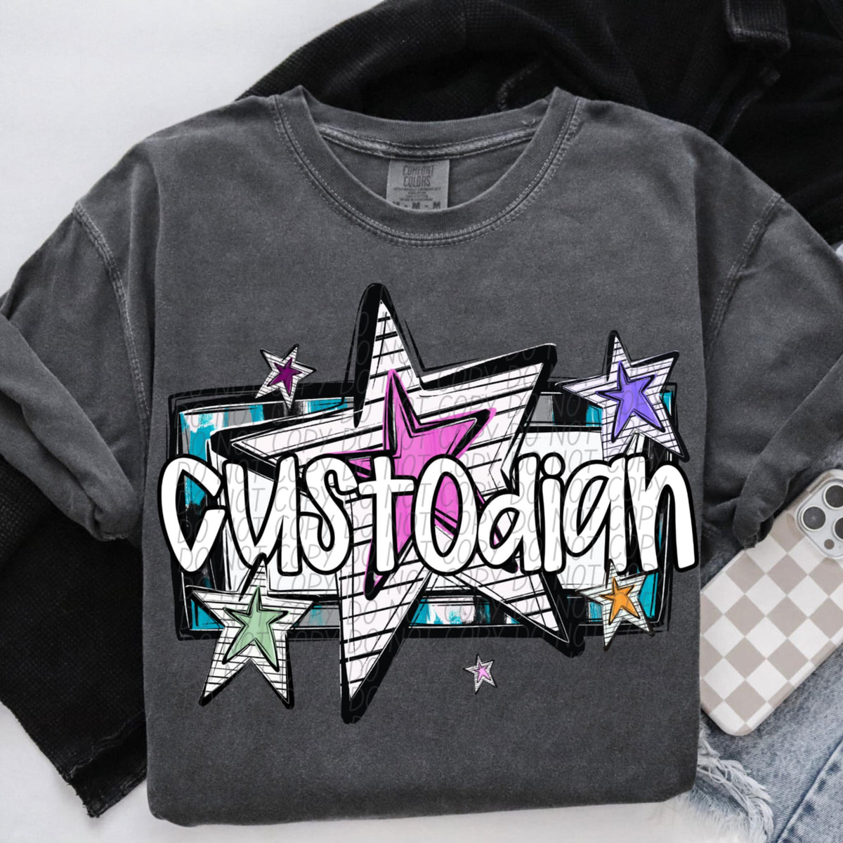 Custodian stars (CITY) 85450 DTF transfer