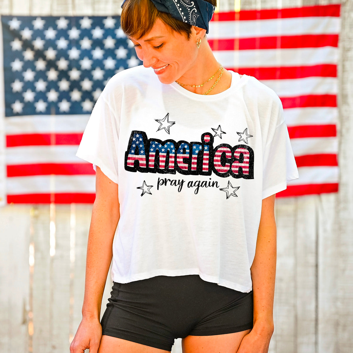 America pray again 95196 DTF transfer