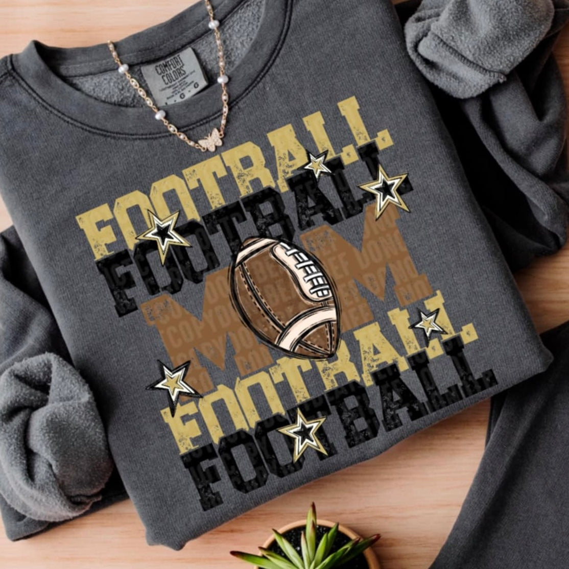 Football Mom SDD light gold/black