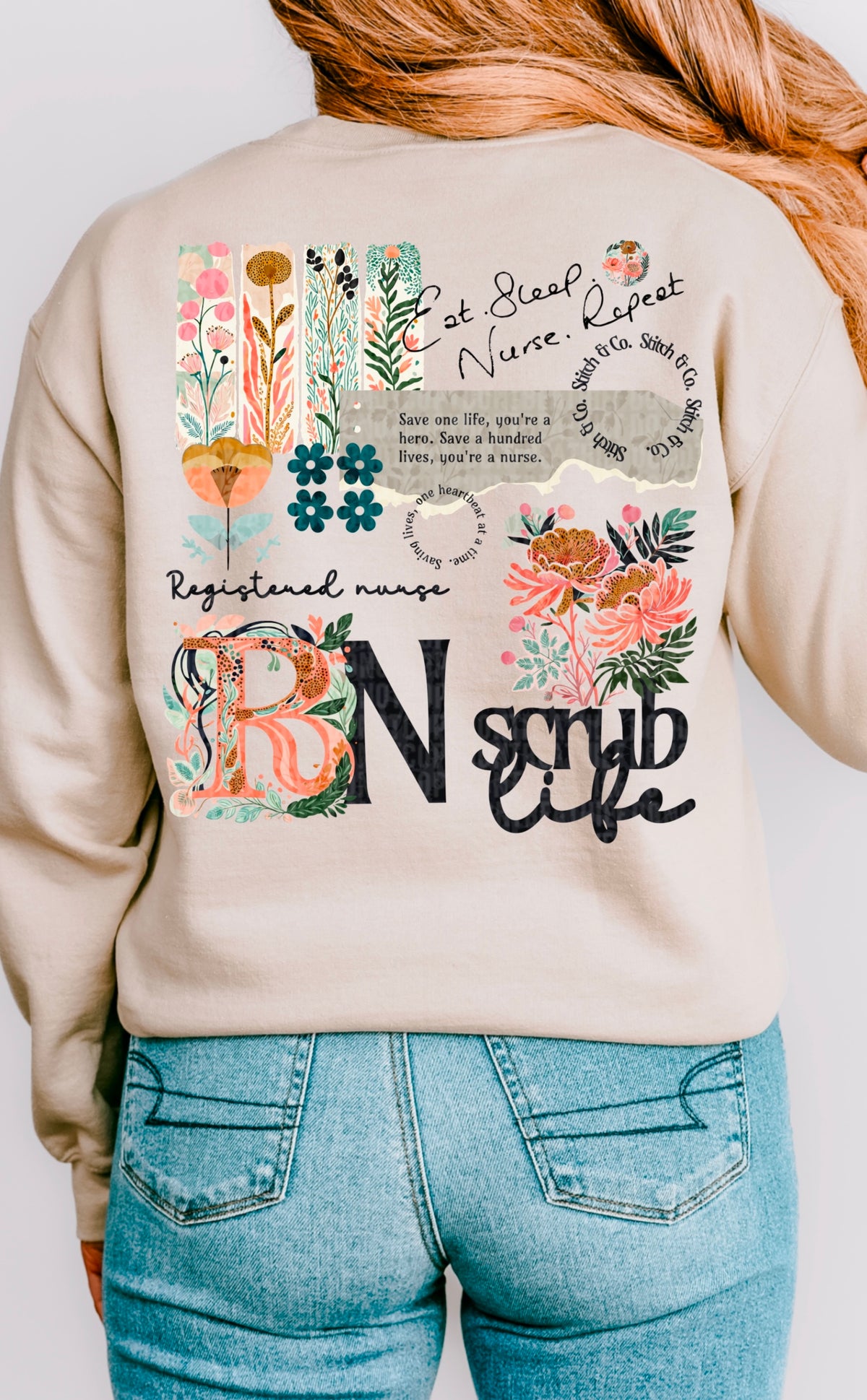 RN collage 95616 DTF transfer