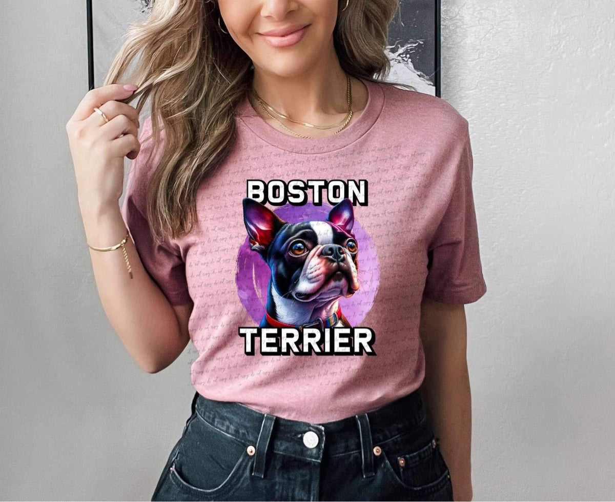 Boston Terrier 13913 DTF transfer