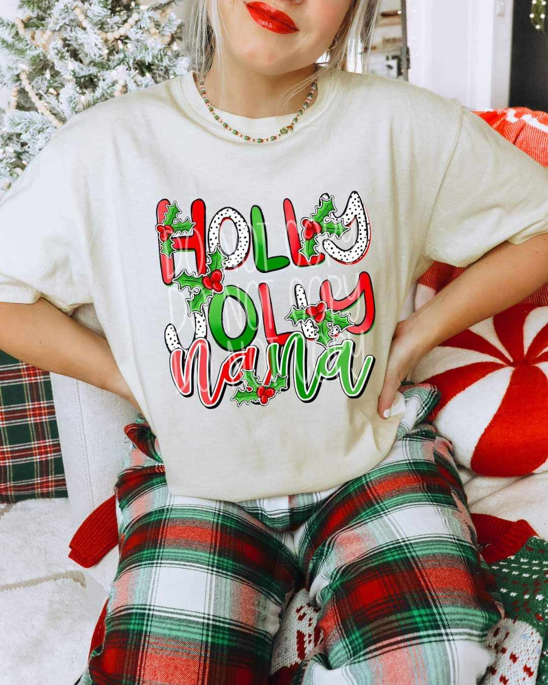 Holly jolly nana (PH) 60630 DTF transfer