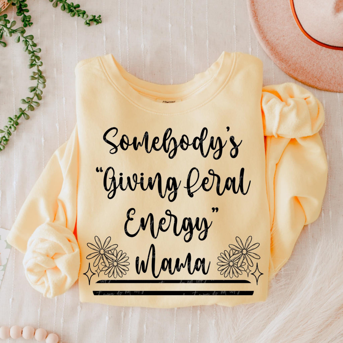 Somebody’s “giving feral energy” mama BLACK (VIRGO) 90815 DTF transfer