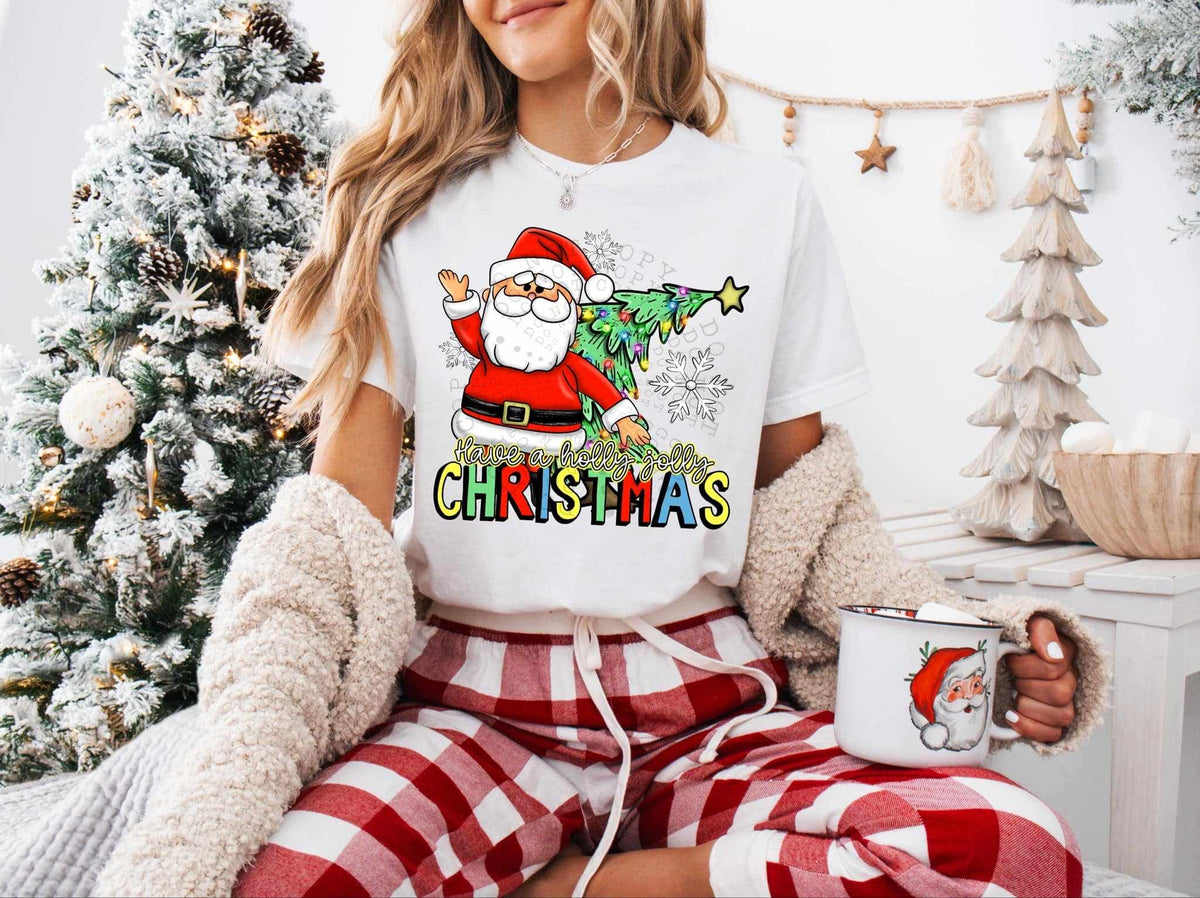 Have a Holly jolly Christmas Santa (C’s) 60899 DTF transfer