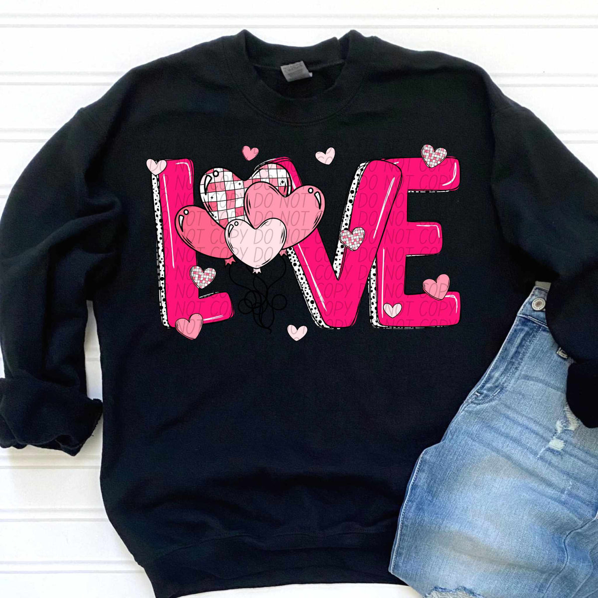 Love heart balloons (CITY) 75757 DTF transfer