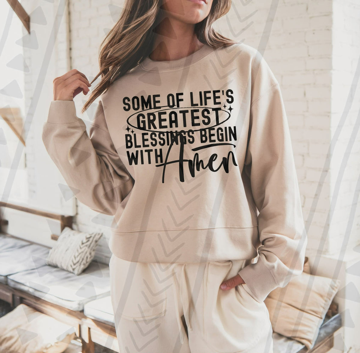 Greatest blessings begin with amen (TGG) DTF transfer