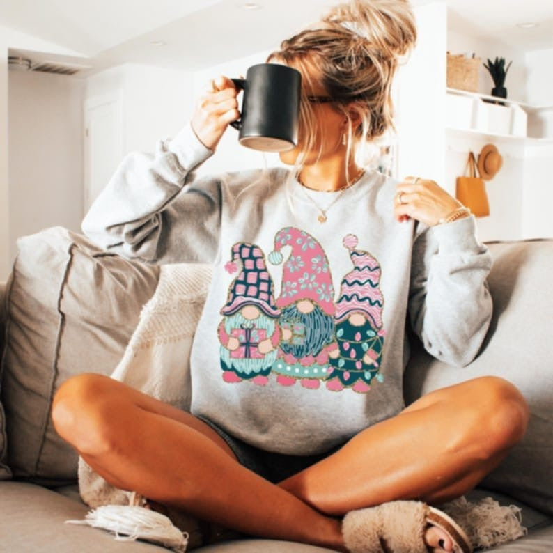 Christmas gnomes 107814 DTF transfer