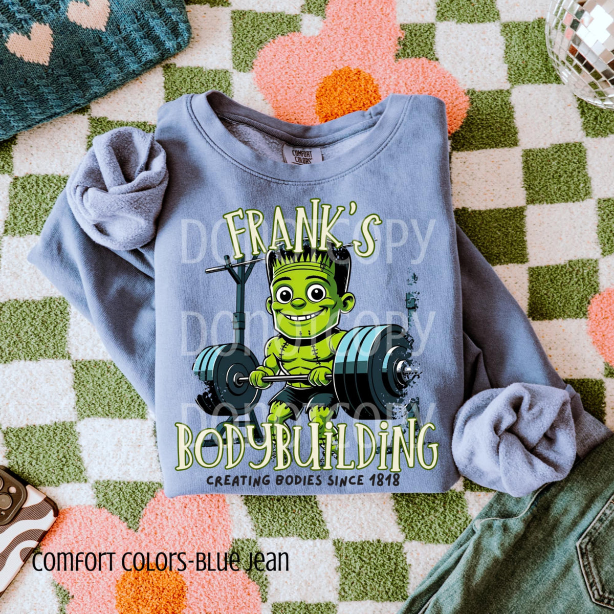 Franks Body Building CSG DTF transfer